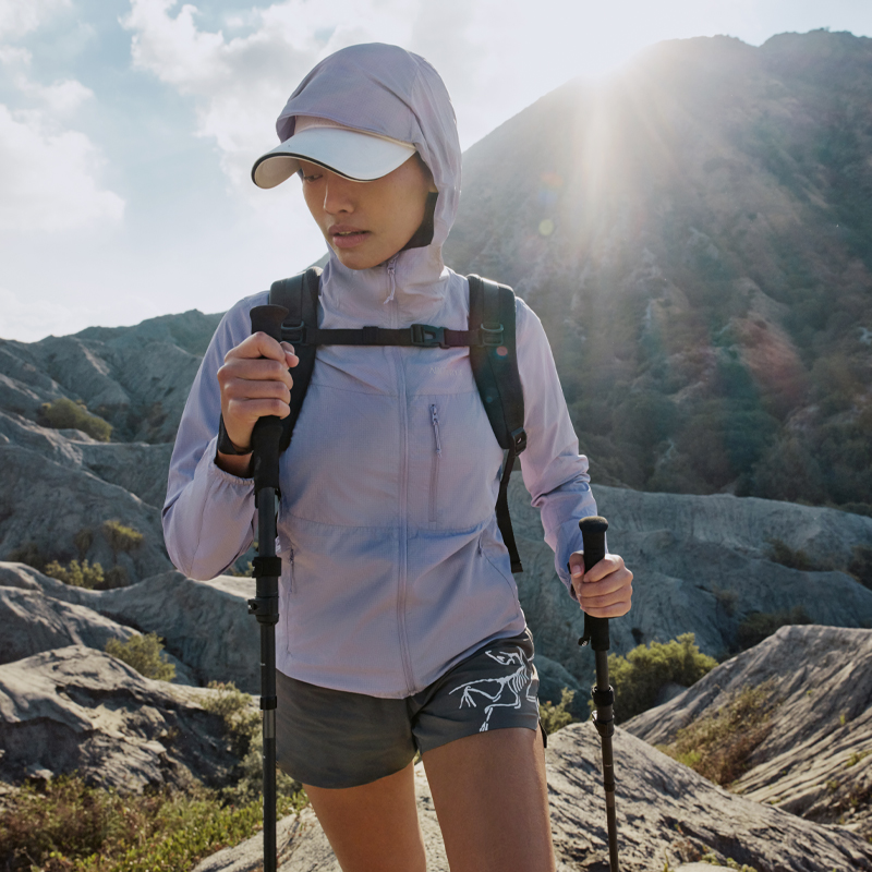 Arc'teryx BROMO HODDY JACKET W Women's Airshell Hoody Lightweight UV Protection